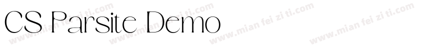 CS Parsite Demo字体转换